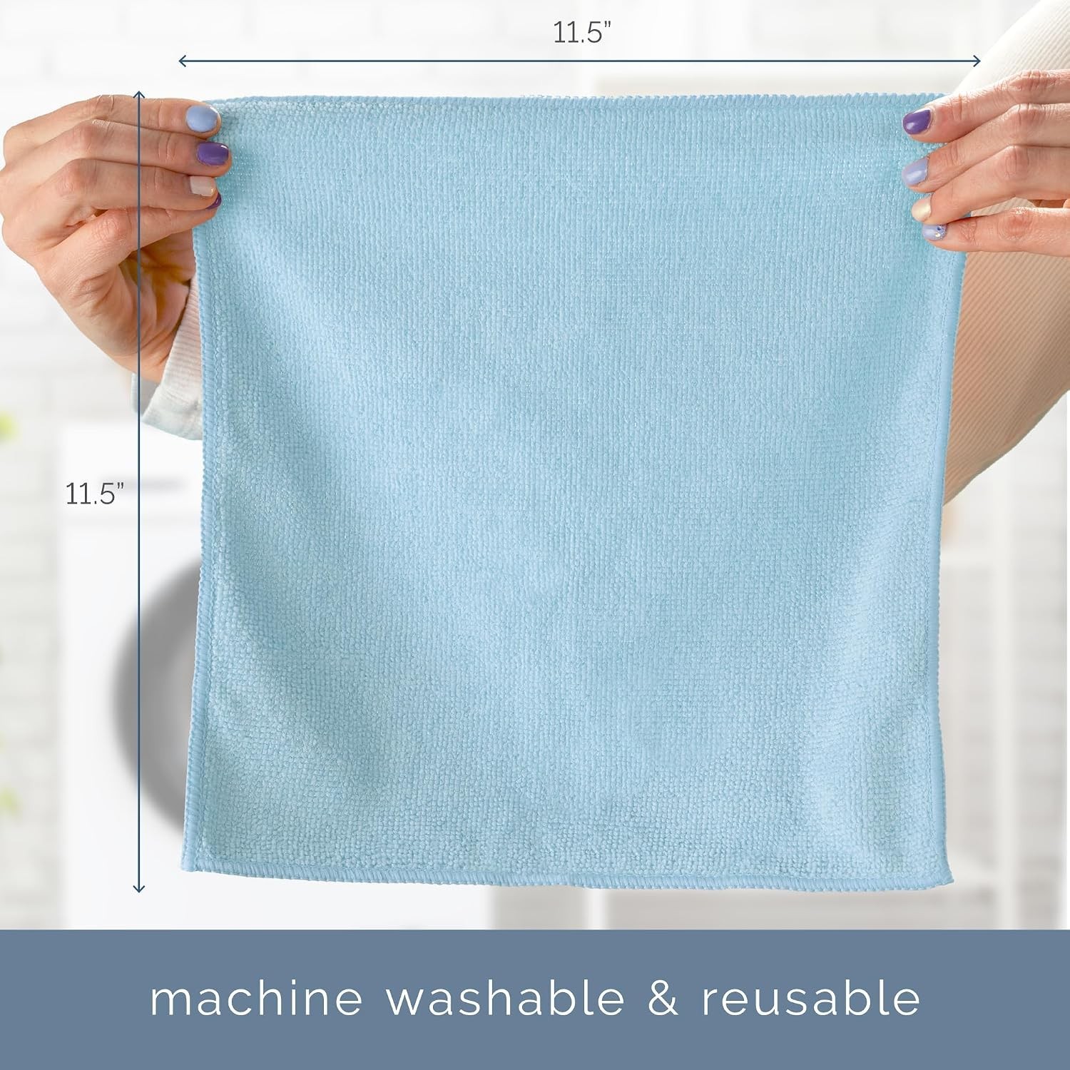 150 Pack of Microfiber Cleaning Cloth, Bulk Microfiber Towel for Home, Reusab…