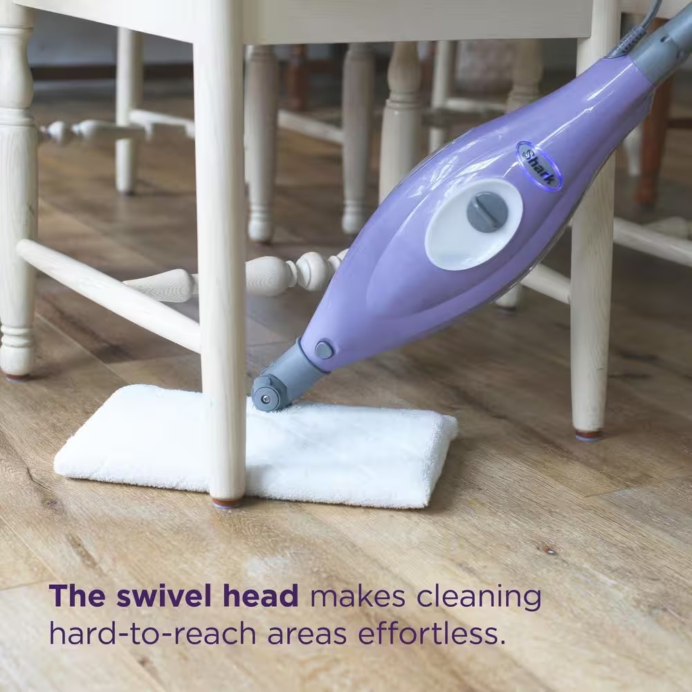 New Shark Corded Steam Pocket Mop Stick Cleaner Hard-Floor Surfaces Purple S3501