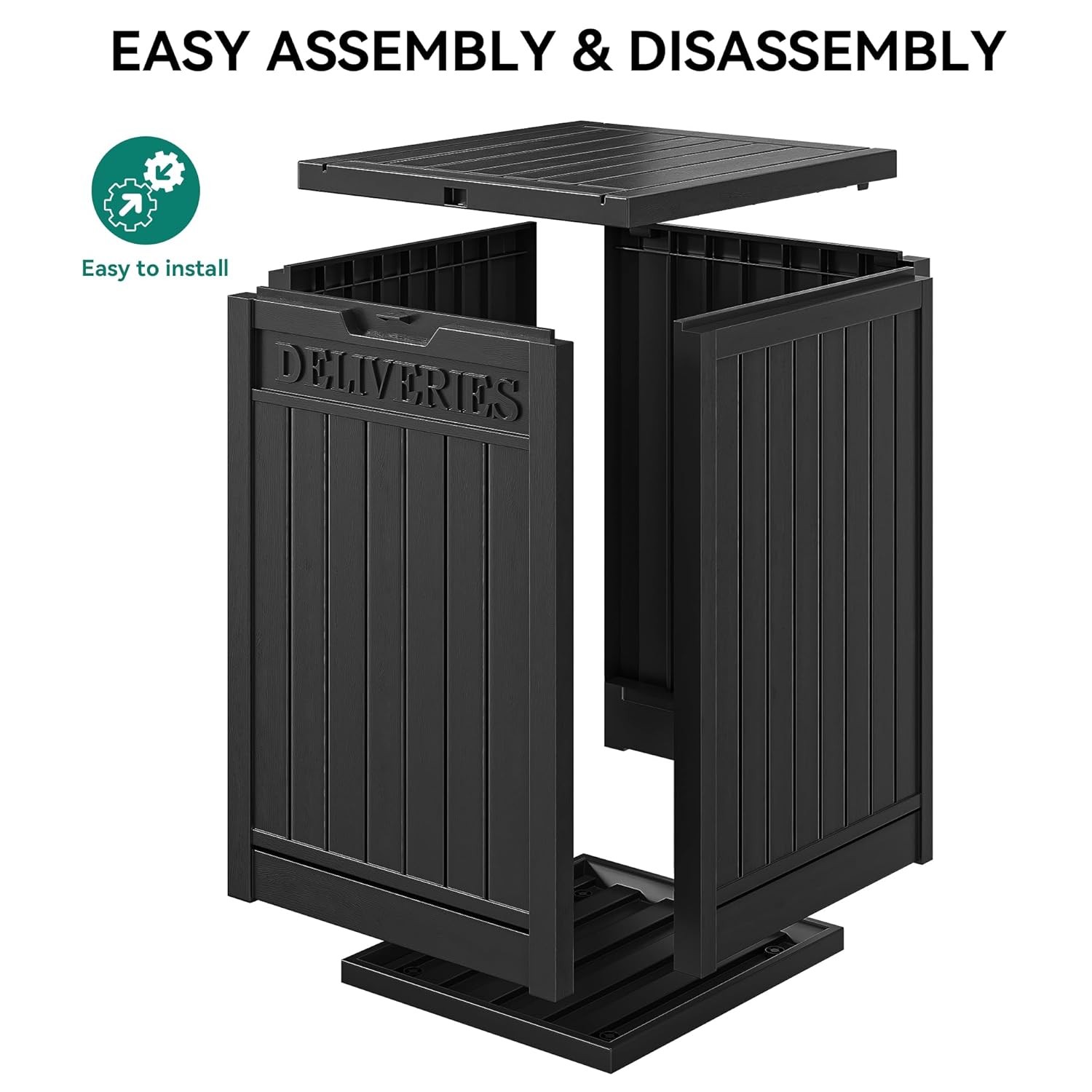 51 Gallon Resin Lockable Secure Large Package Delivery Shipping Box Container