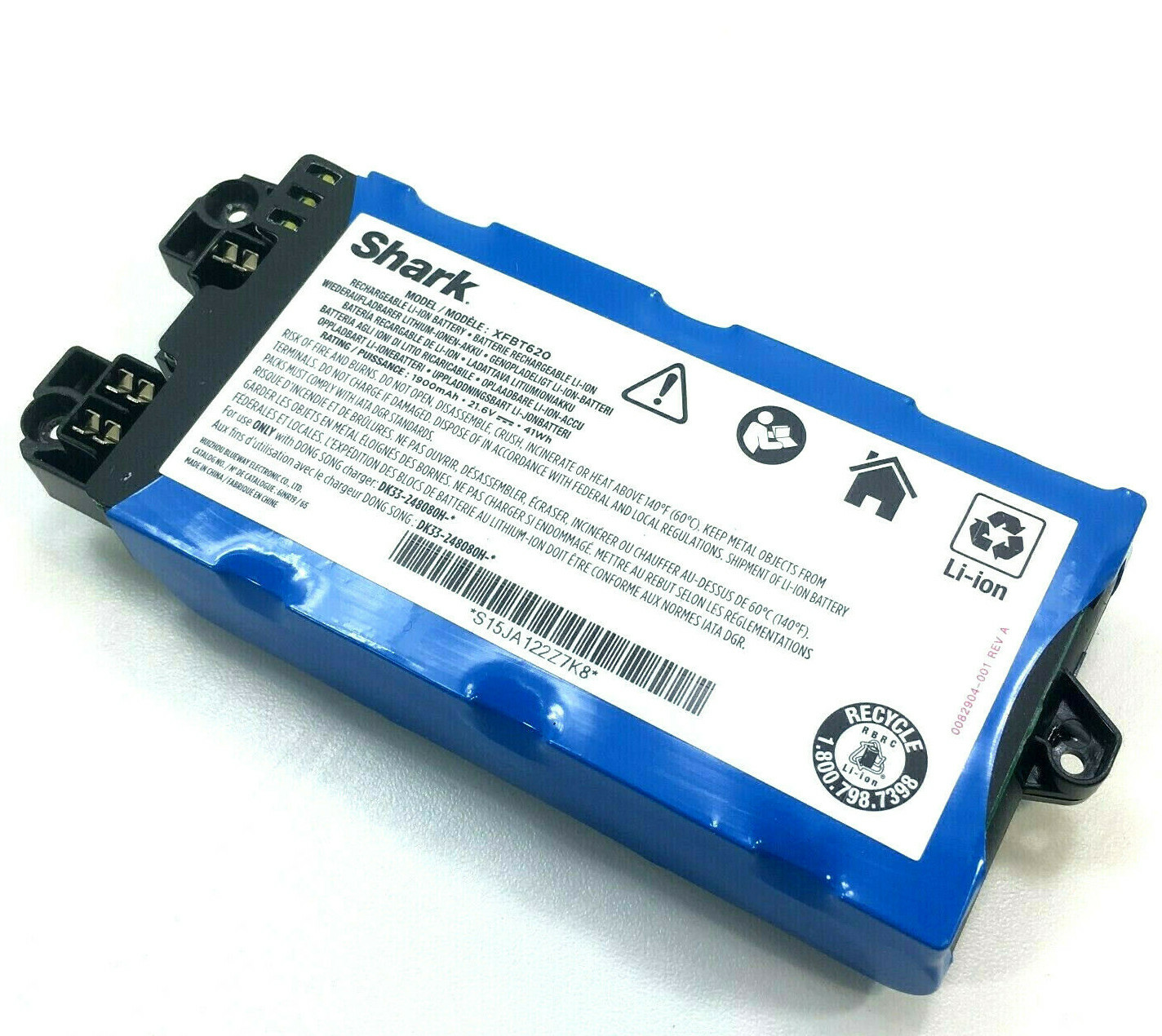 Genuine Shark IX141 IX140 IZ140 IZ142 RECHARGEABLE BATTERY 21.6V 1900mAh OEM