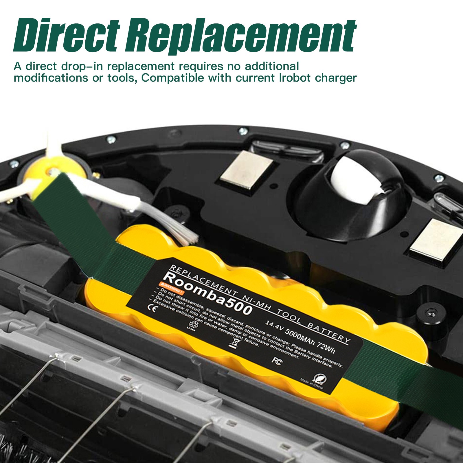 1X 2X 5Ah For Roomba 595 650 655 Battery R3 500 600 700 800 900 550 770 780 790