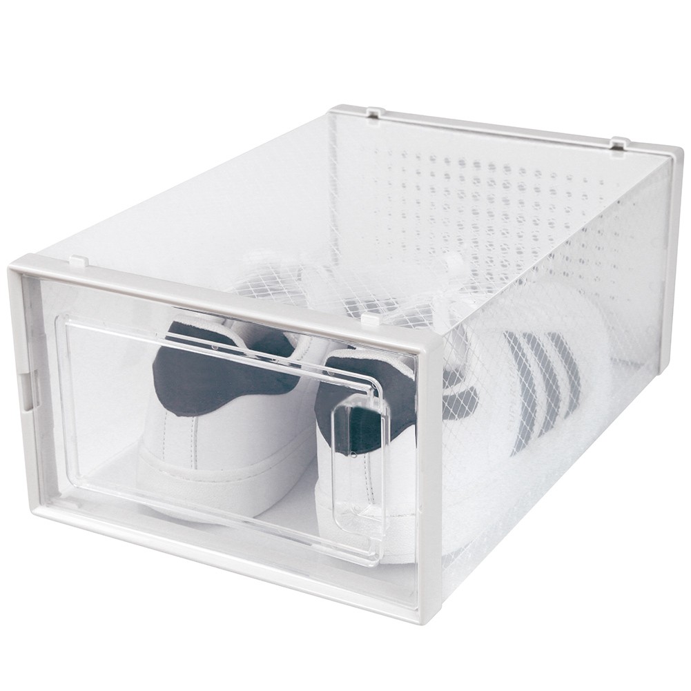 NEW! OnDisplay ClikShoe STACKABLE CLEAR SHOEBOX – CUSTOMIZABLE SHOE STORAGE BOX