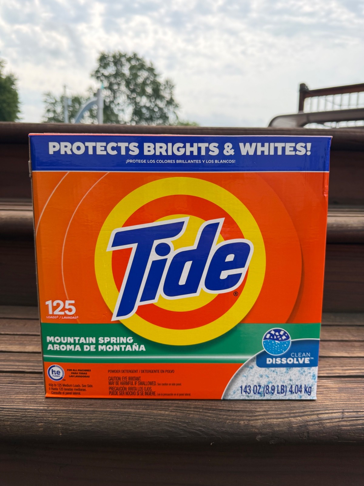 Tide Mountain Spring Clean Dissolve Powder Laundry Detergent 143oz 125 Loads NEW