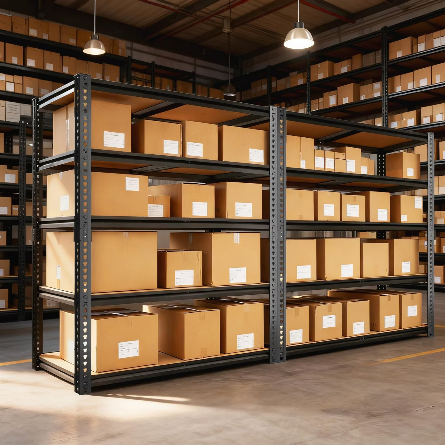 Garage Shelving 5 Tier Adjustable Storage Rack 2400 lbs Heavy Duty Metal Shelves