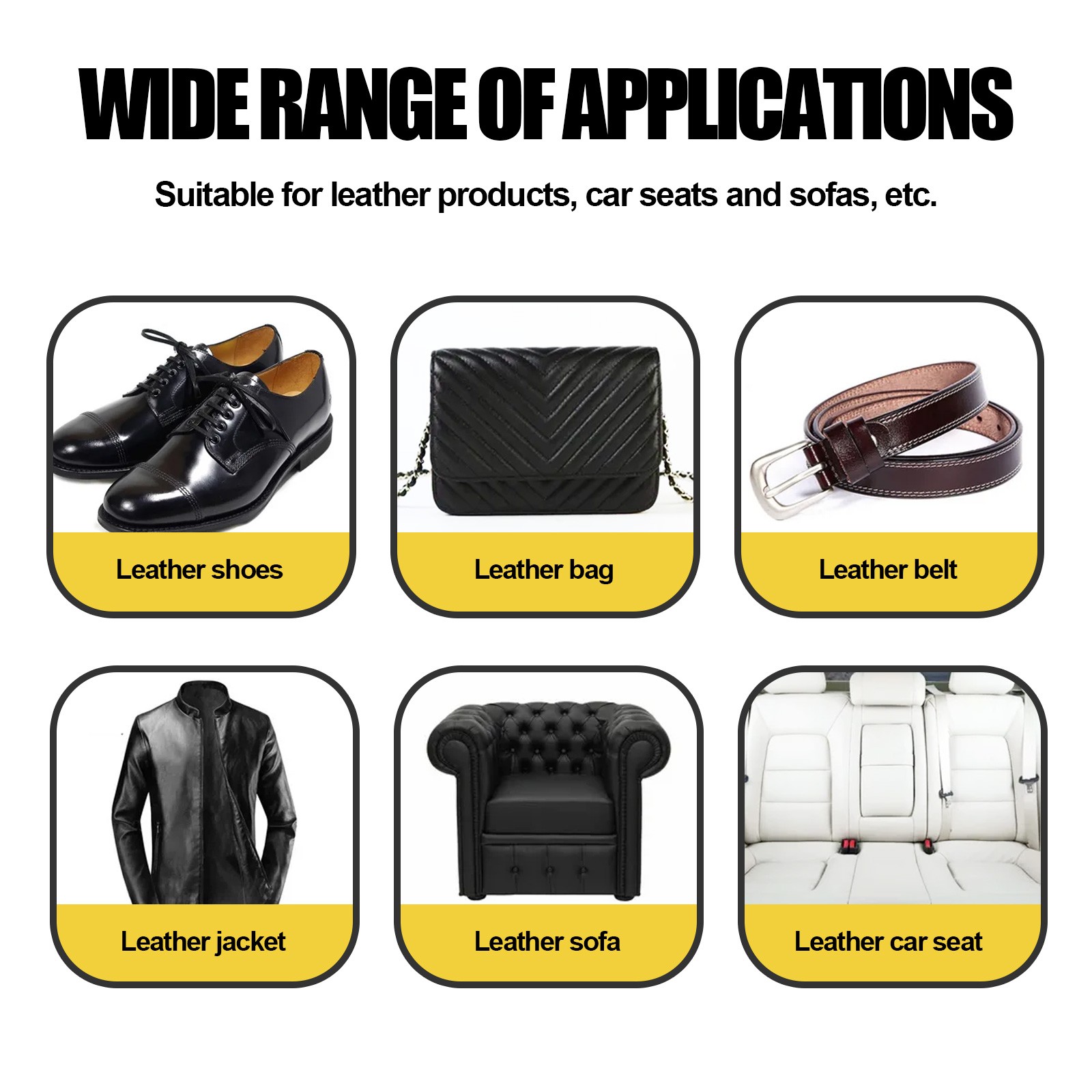 Leather Cleaner & Conditioner Paste – Car Leather Polish Restorer Repair Kit