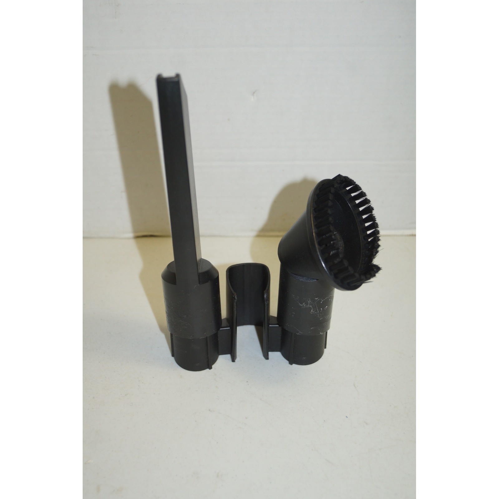 Ryobi Vacuum Attachment Set Crevice Tool Dusting Brush and Storage Clip Black
