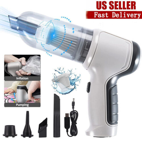 4 In 1 Wireless Car Vacuum Cleaner Household 9000Pa Strong Suction Air Blower