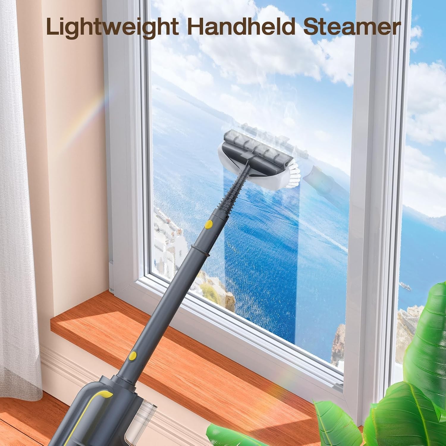 Steam Mop with Detachable Handheld Steam Cleaner, 10-in-1 Multi Accessories, …