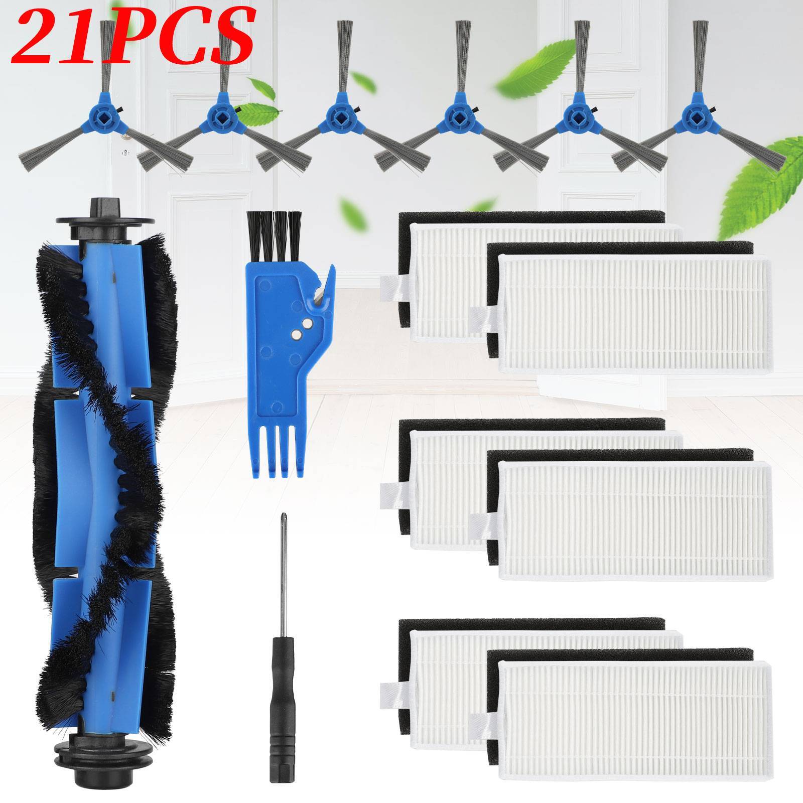 21Pcs Replacement Side Brushes Filter Parts for Eufy RoboVac 30 11S 25C 15C 35C
