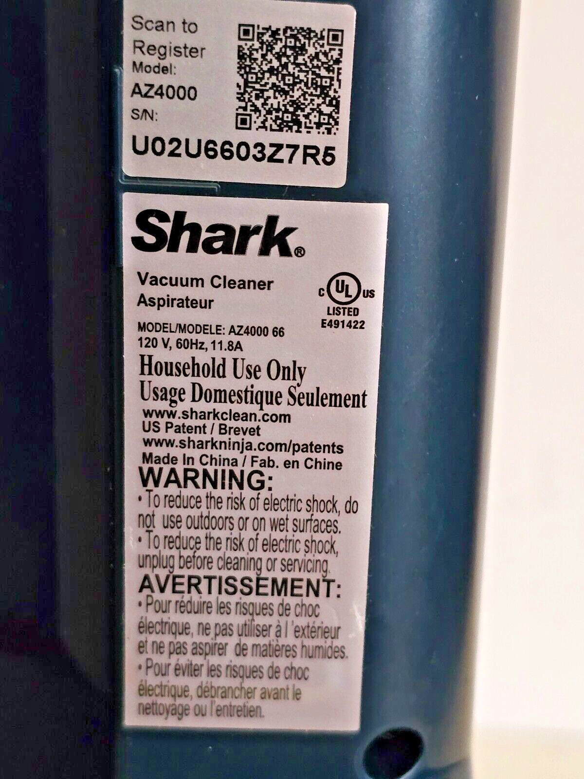 Shark POWERDETECT AZ4000 Lift-Away Pod ONLY! (NEW w/shipping damage shown)
