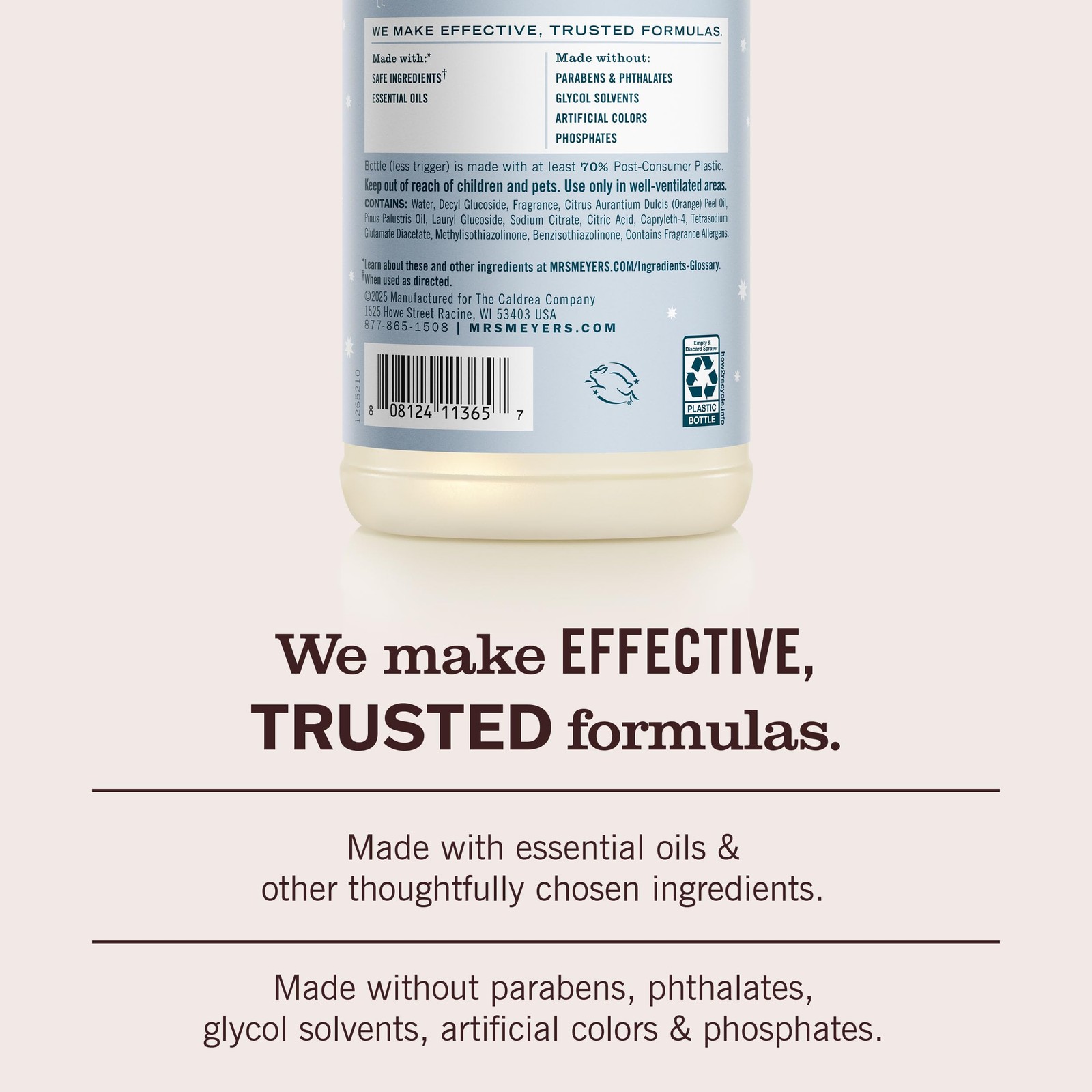 MRS. MEYER’S CLEAN DAY Multi-Surface Everyday 16 Fl Oz (Pack of 1), No Color