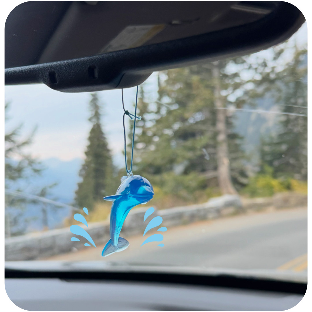 Blue Dolphin Car Air Freshener | Ocean Breeze Scent | Brand New |