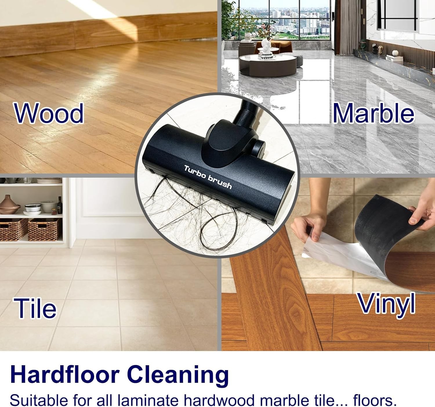 Turbo Brush Head Compatible with Miele Vacuum Cleaners Air Driven Floorhead