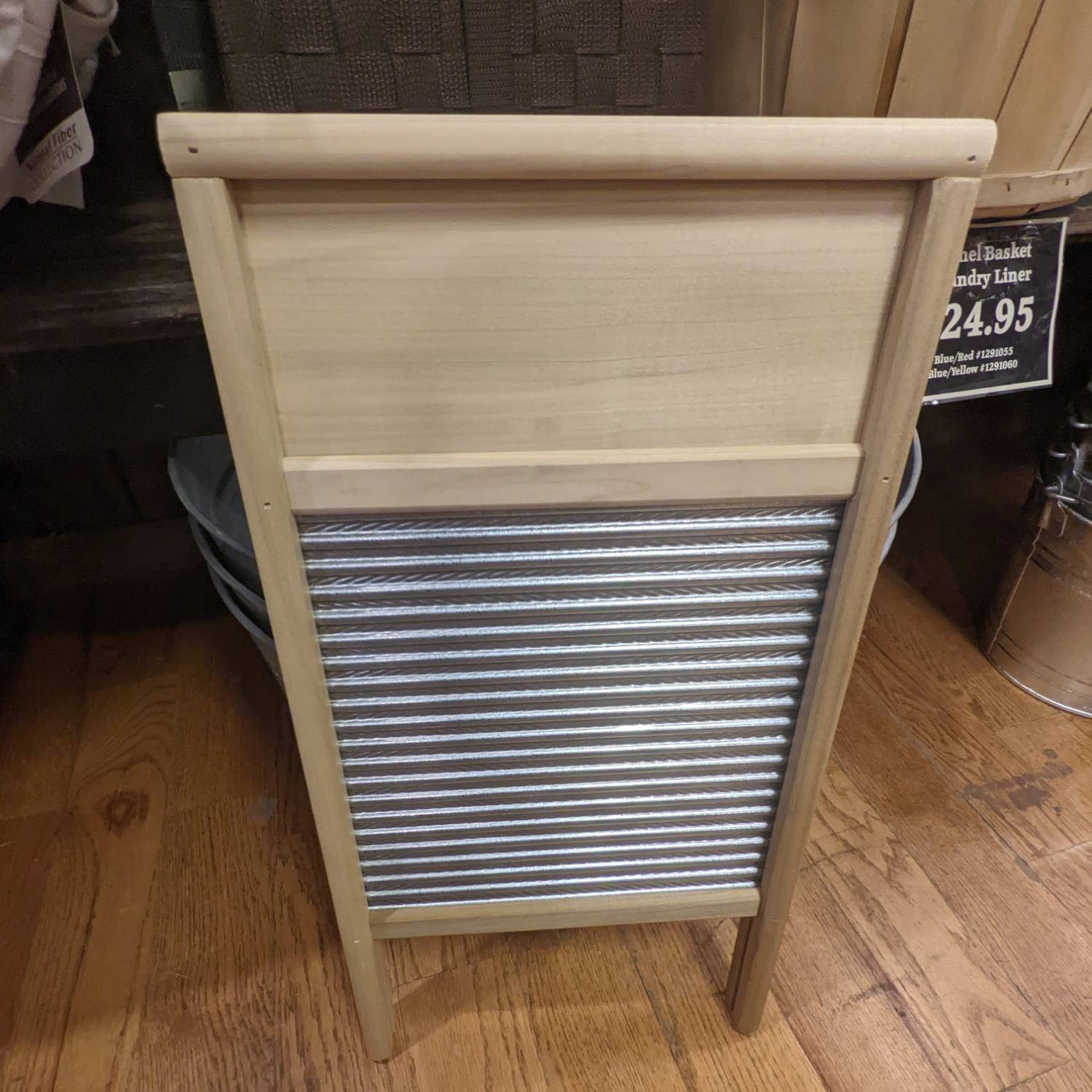 Lehman’s Small Tin Manual Washboard, Rub-A-Dub, Spiral Crimp,18 in x 8.5 in