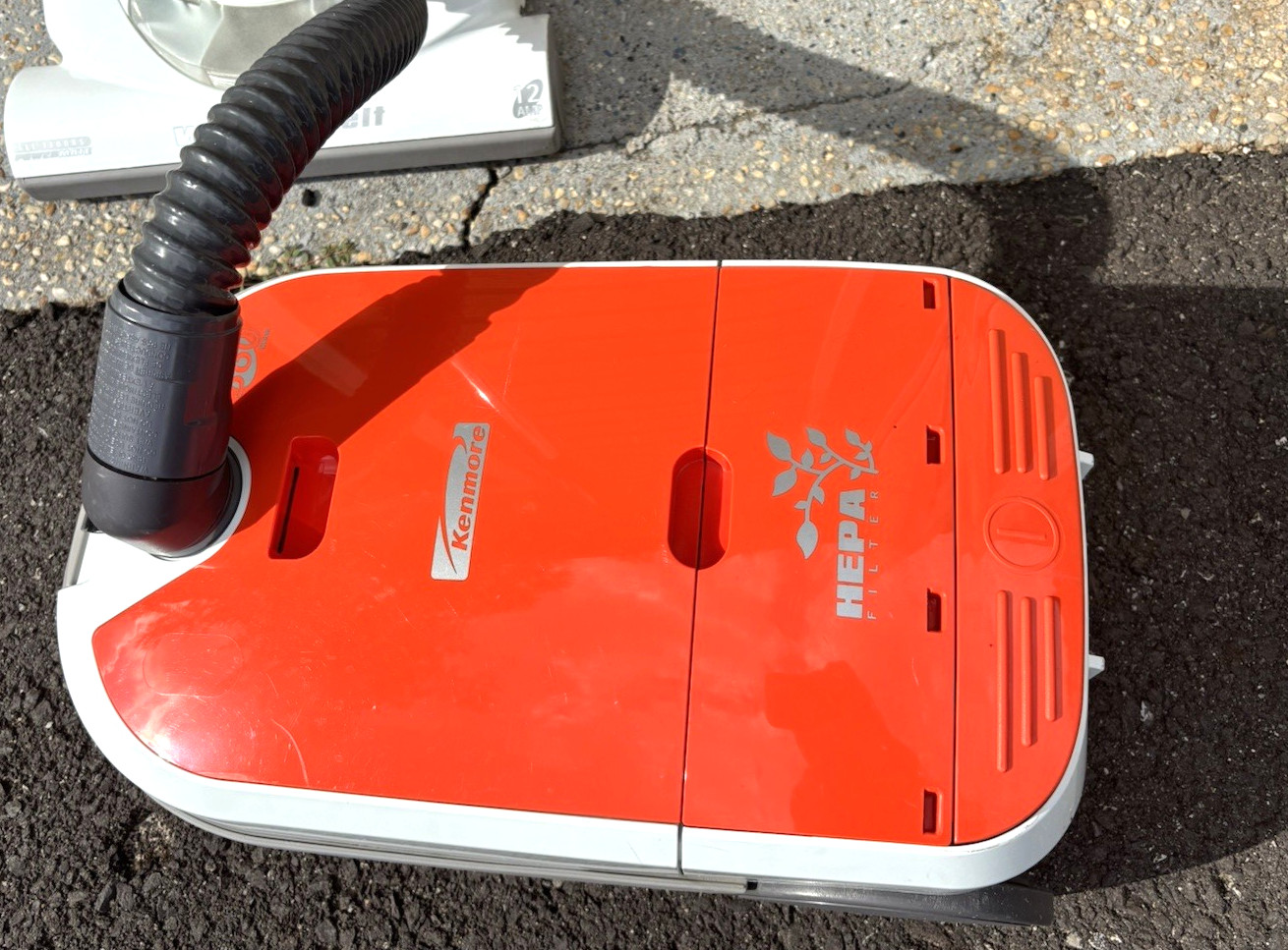 Kenmore 360 HEPA 116 Canister Vacuum Cleaner Orange White 116.29219800