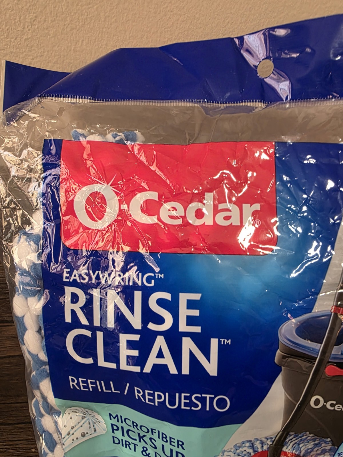 O-Cedar Easy Wring Rinse Clean Spin Mop Head Replacement 2-Tank System