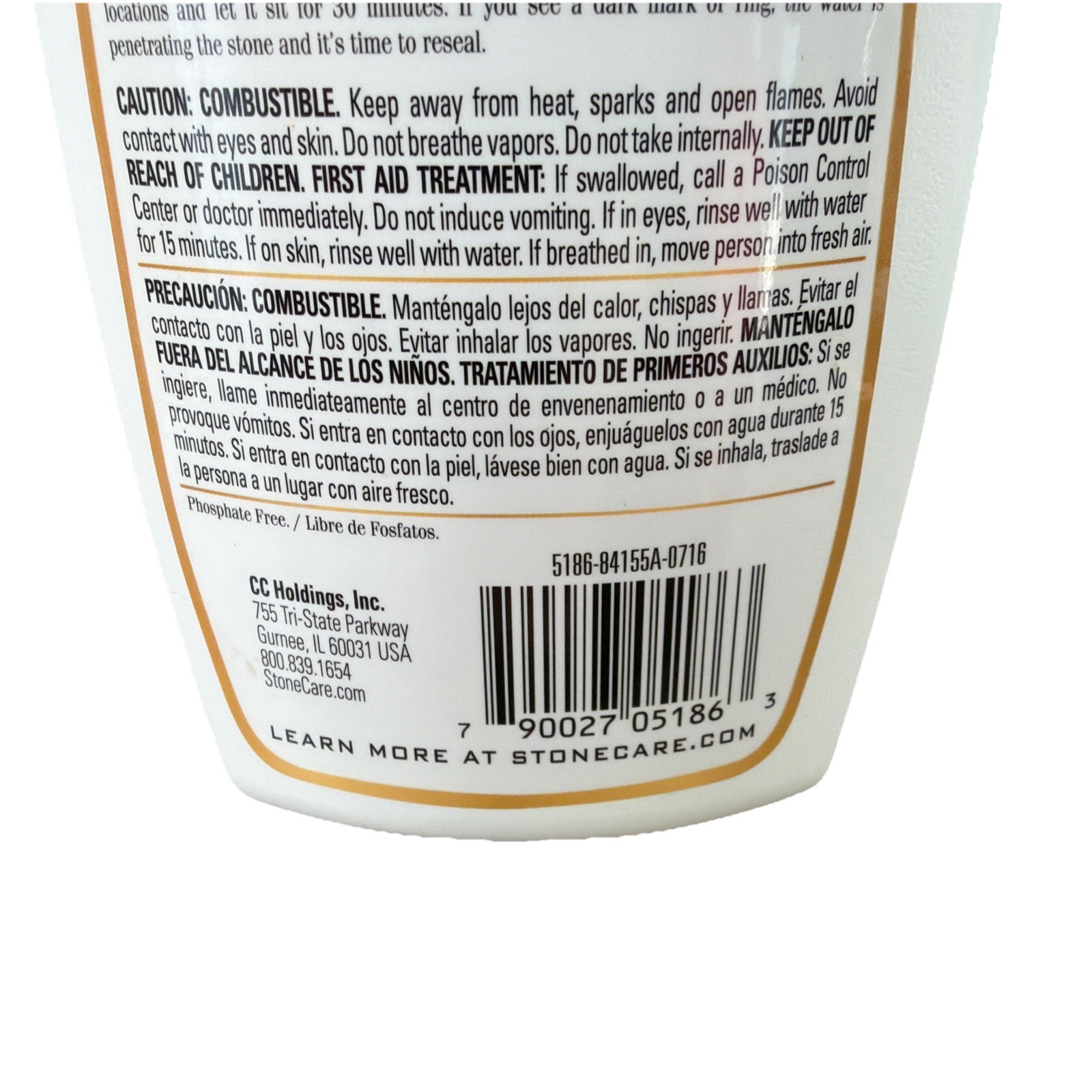 Stone Care International 16 Oz Granite Marble Quartz Penetrating Sealer. NEW