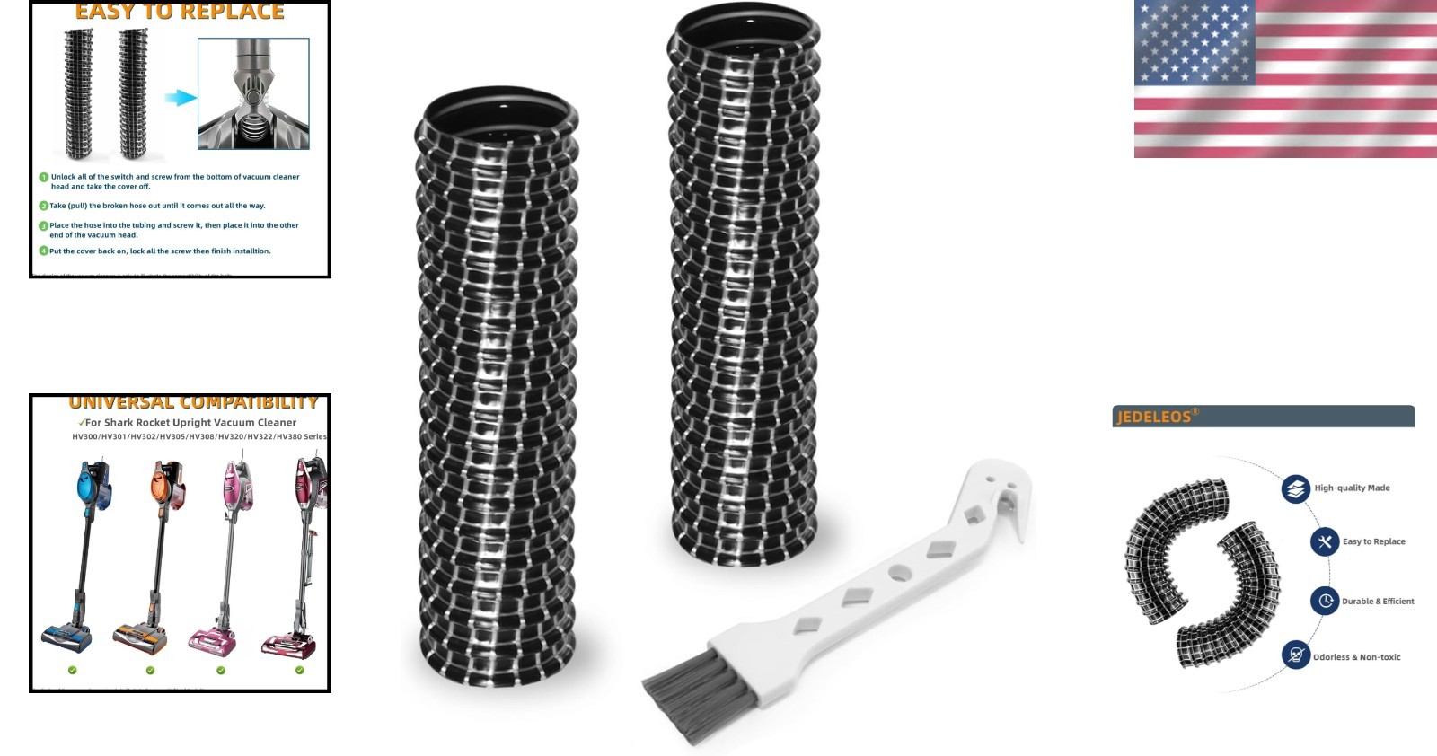 2-Pack Lower Hose for Shark Rocket Vacuum HV300 HV301 HV302 Models – Restore …