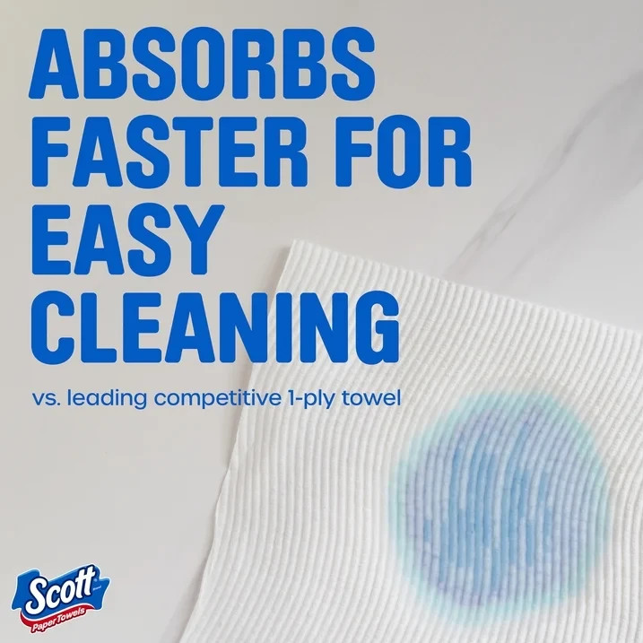 Scott Paper Towels, Choose-A-Sheet, 12 Double Rolls, 24 Single Rolls Free Ship