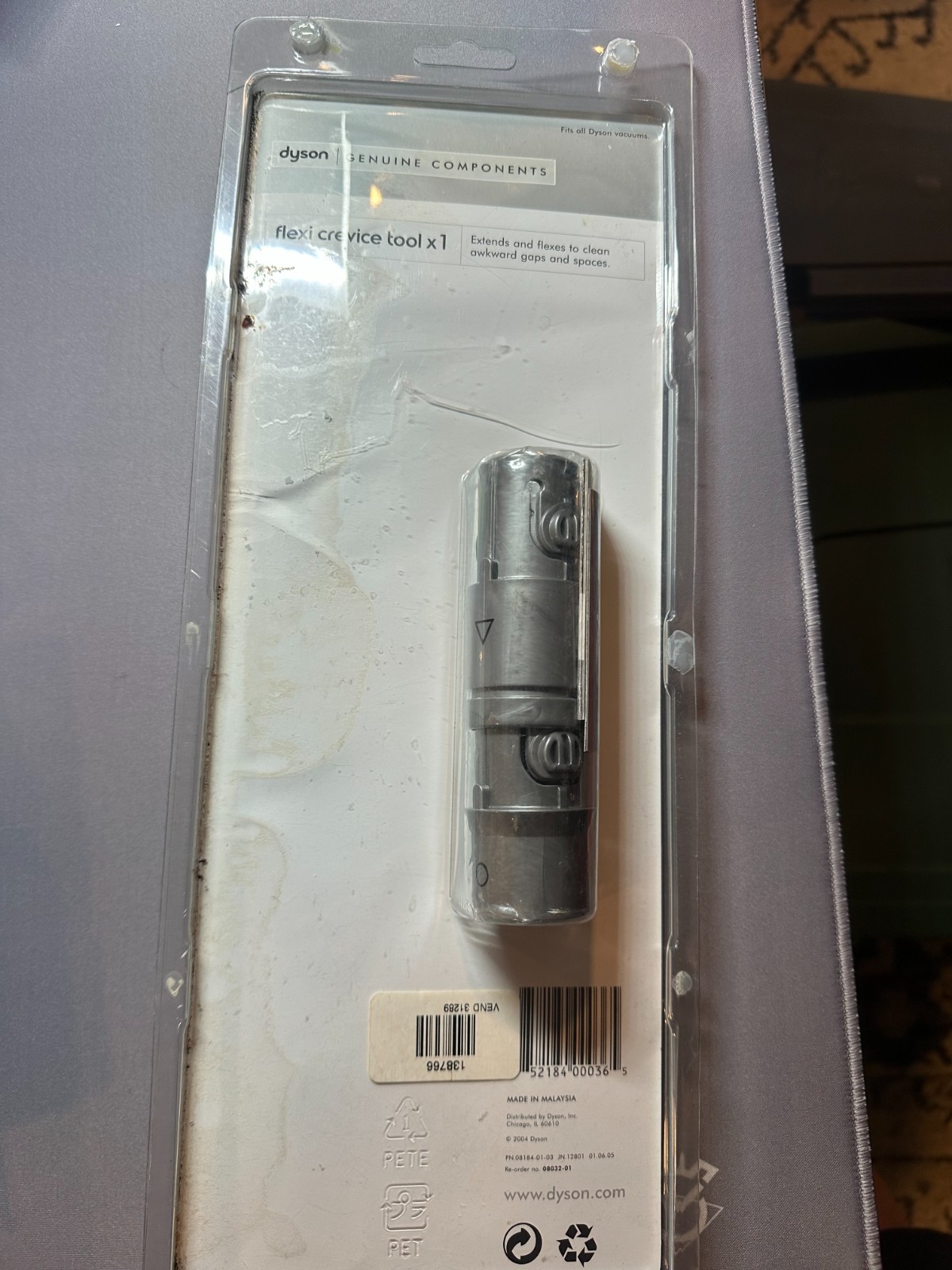 Genuine Dyson Flexi Crevice Tool Extends & Flexes Fits All Dyson Vacuums ~NEW