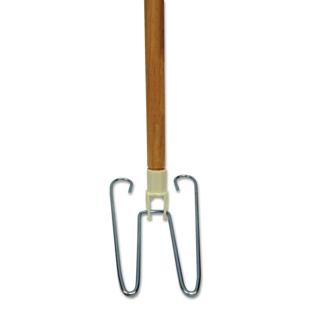 Boardwalk 1492 0.94″ x 48″ Wedge Dust Mop Head Frame Wood Handle – Natural New