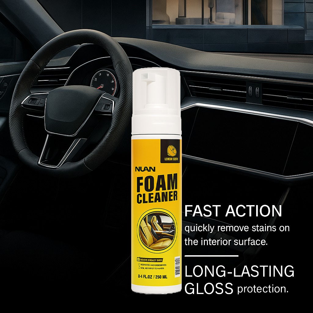 1/2/3PC Car Interior Foam Cleaner 250ml Powerful Stain Remover, for Leather
