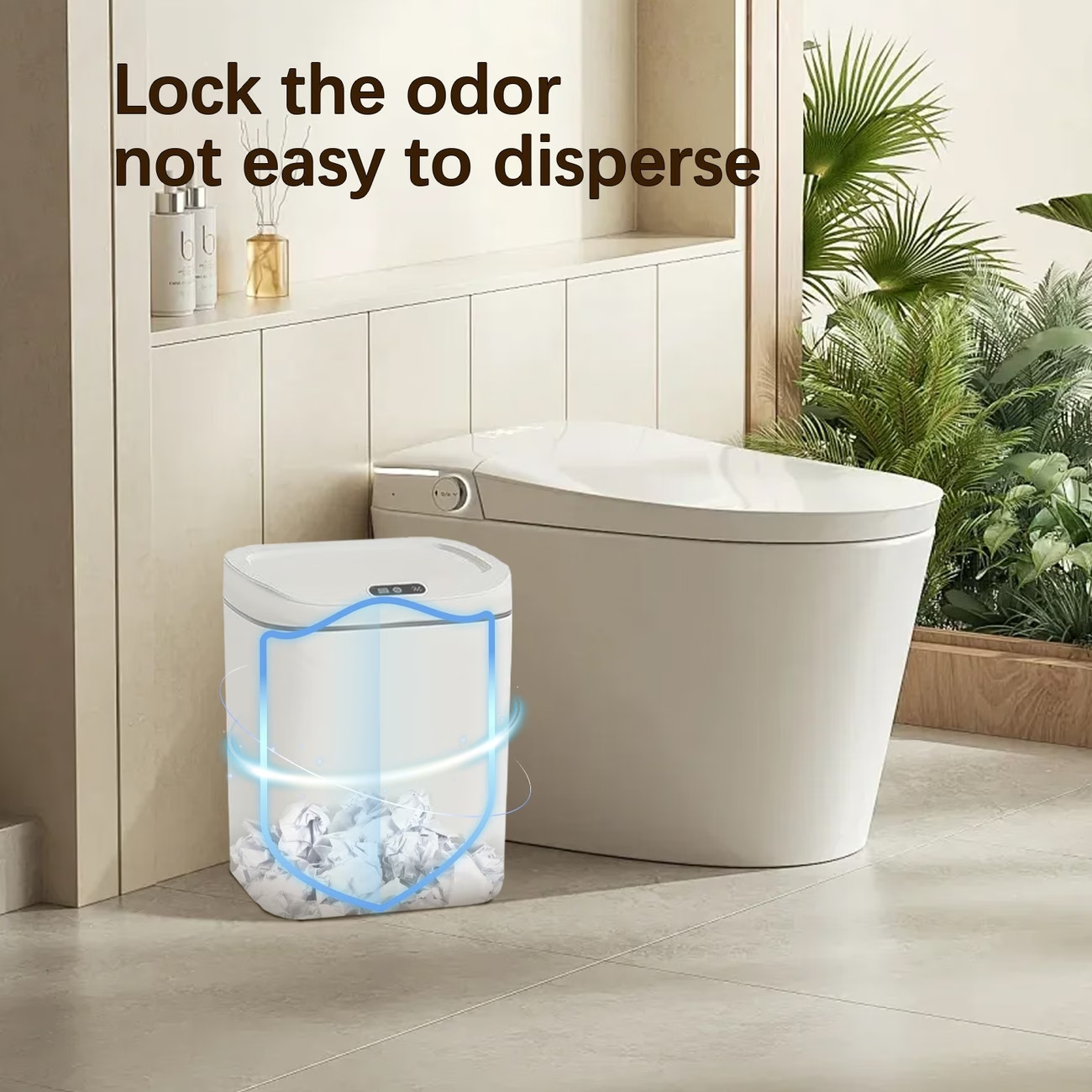 3.17Gallon Kitchen Trash Can Automatic Touch Free Garbage Can with Lid