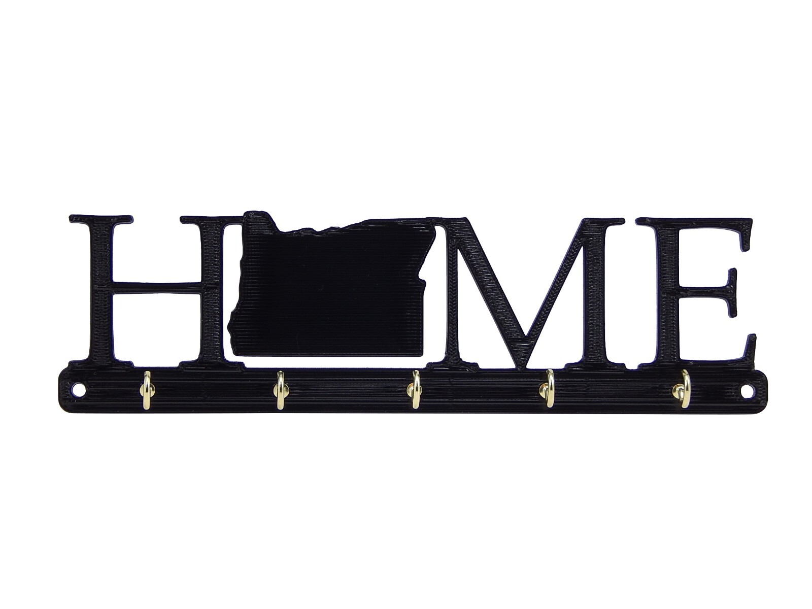Oregon Home State Shape Key Holder Hanger Rack Hooks Housewarming Wall Gift