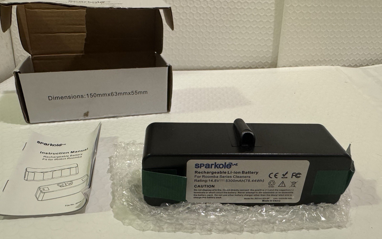 SPARKOLE 14.8V 5300mAh Lithium Ion Battery Pack Compatible iRobot Roomba Series