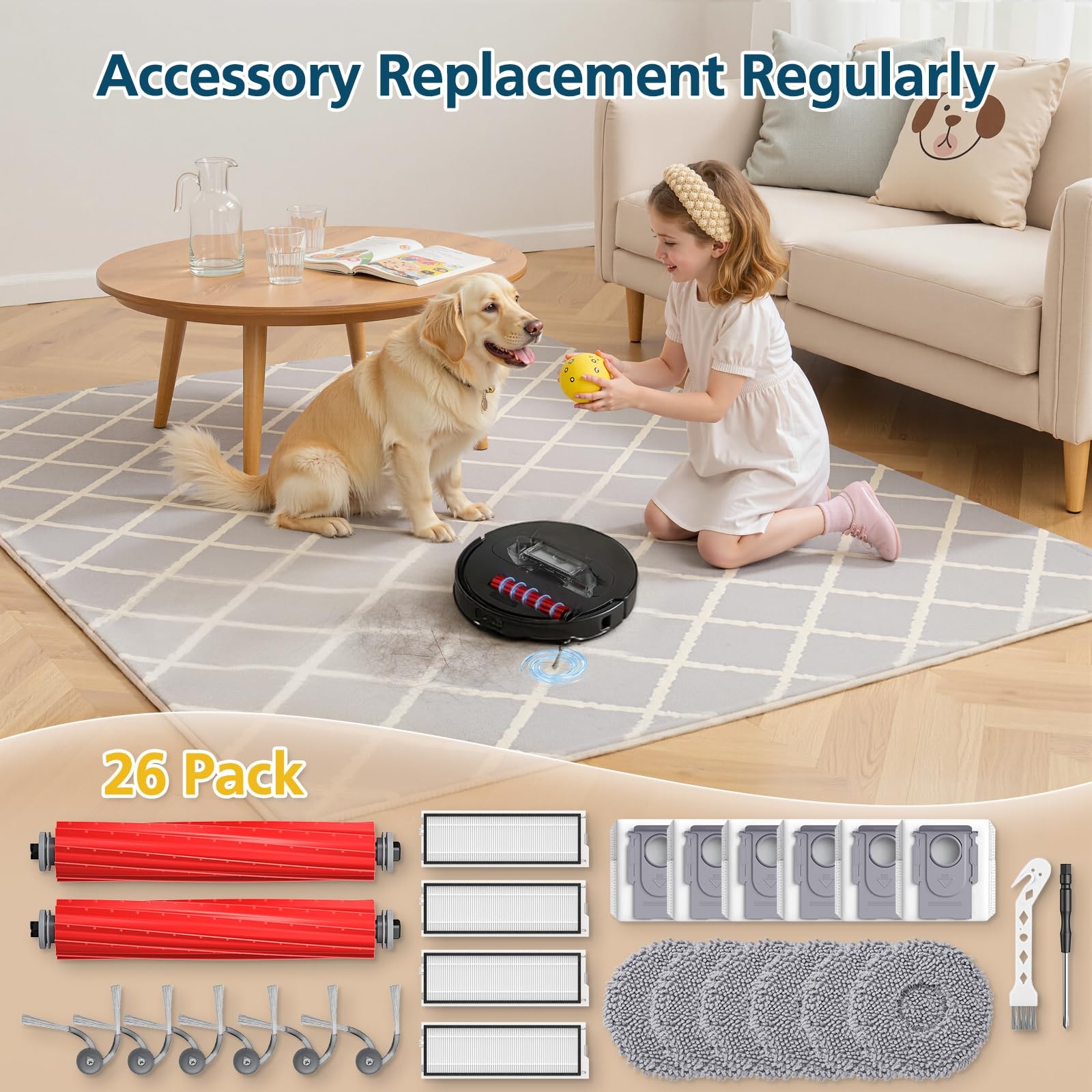 Qrevo S Pro/QV 35A Replacement Accessories for Roborock Qrevo S Pro QV 35A QV
