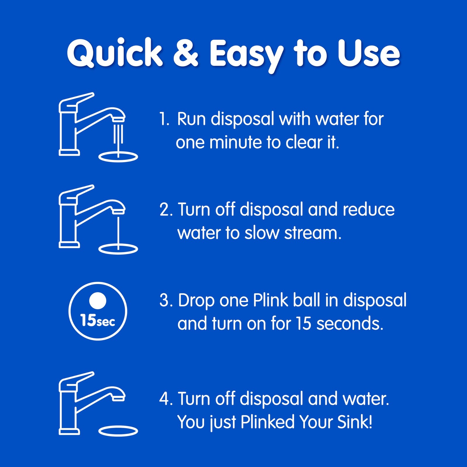 Plink Garbage Disposal Cleaner, Freshener & Odor Removing Balls, Easy to Use,…
