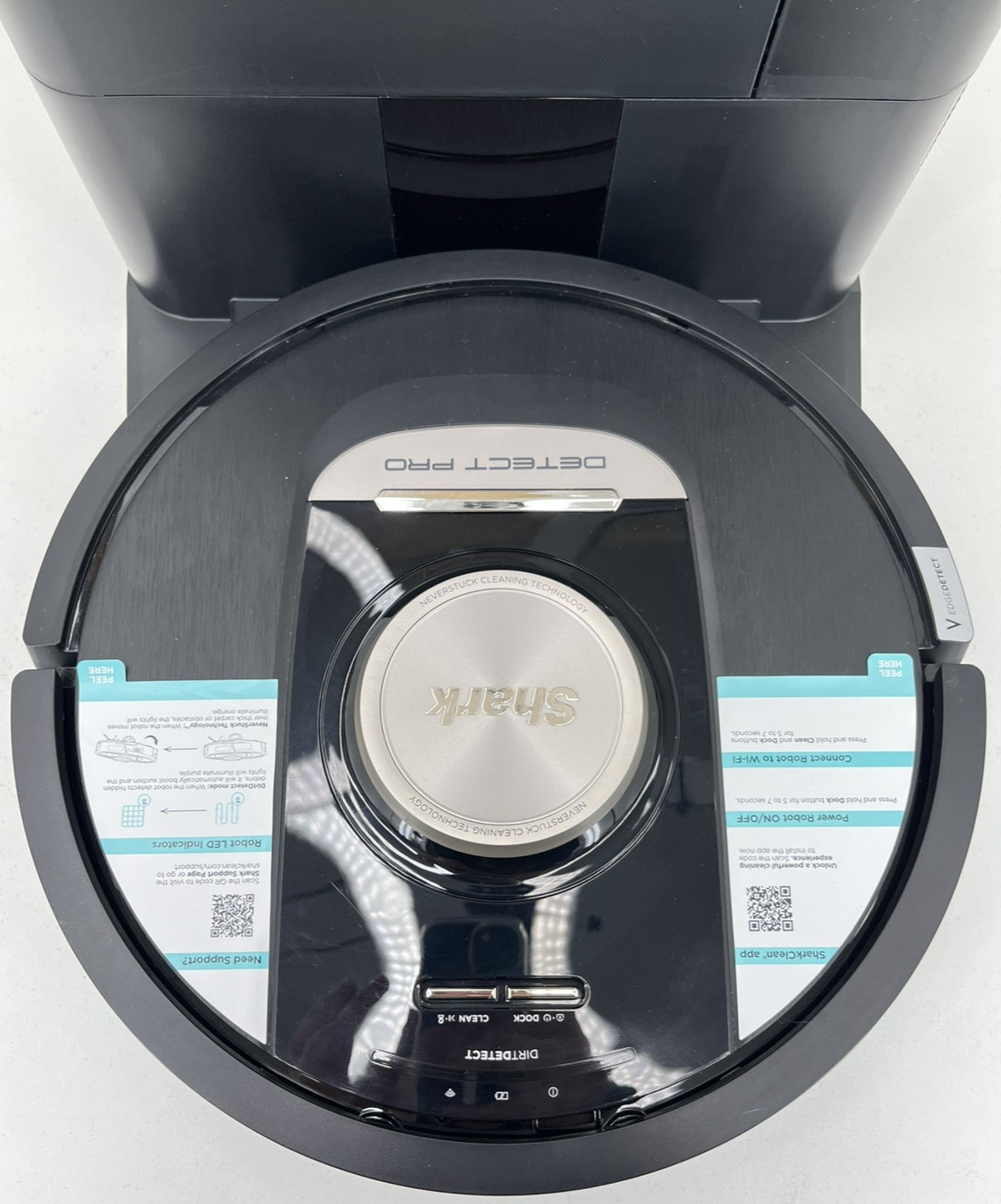 Shark RV2820AE Detect Pro Robot Vacuum Wi-Fi Self-Empty HEPA Clean Black/Bronze