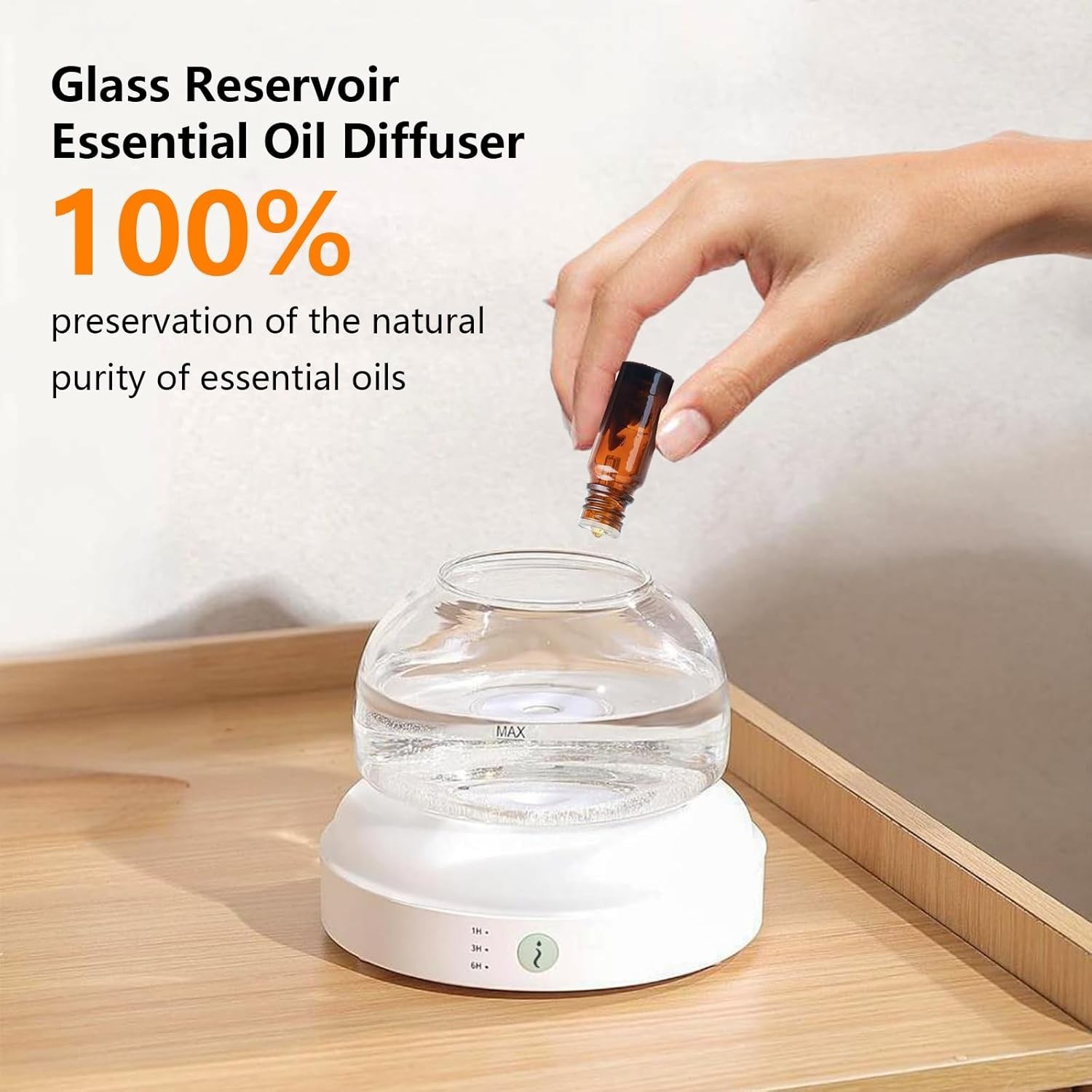 Compact Essential Oil Diffuser, 200ml Ultrasonic Mist, 7 Colors, Quiet, Auto Off