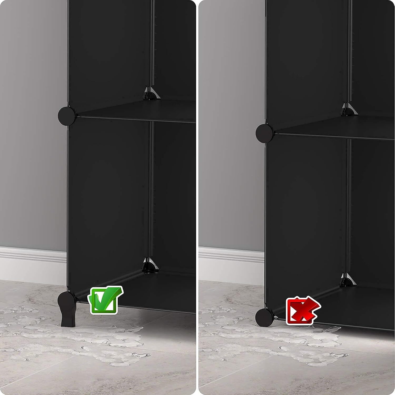 6 Cube Storage Organizer, Closet Organizer Bookshelf Bookshelf