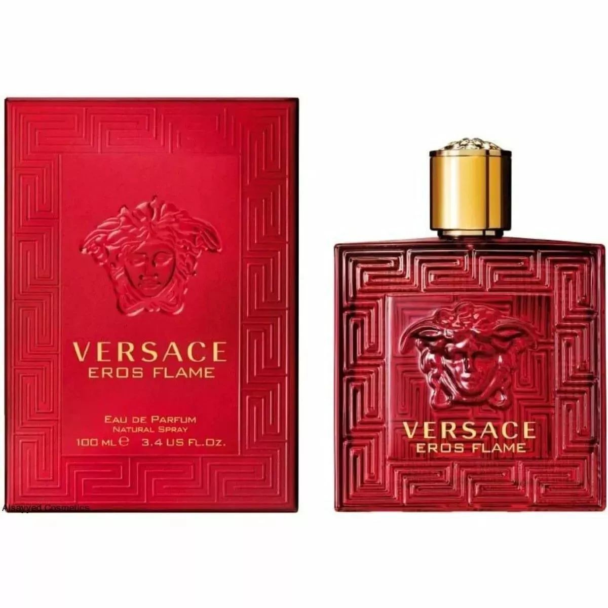 New Eros Flame 3.4 oz EDP Gift Spray for Men Brand New In Box US Spot 100ml