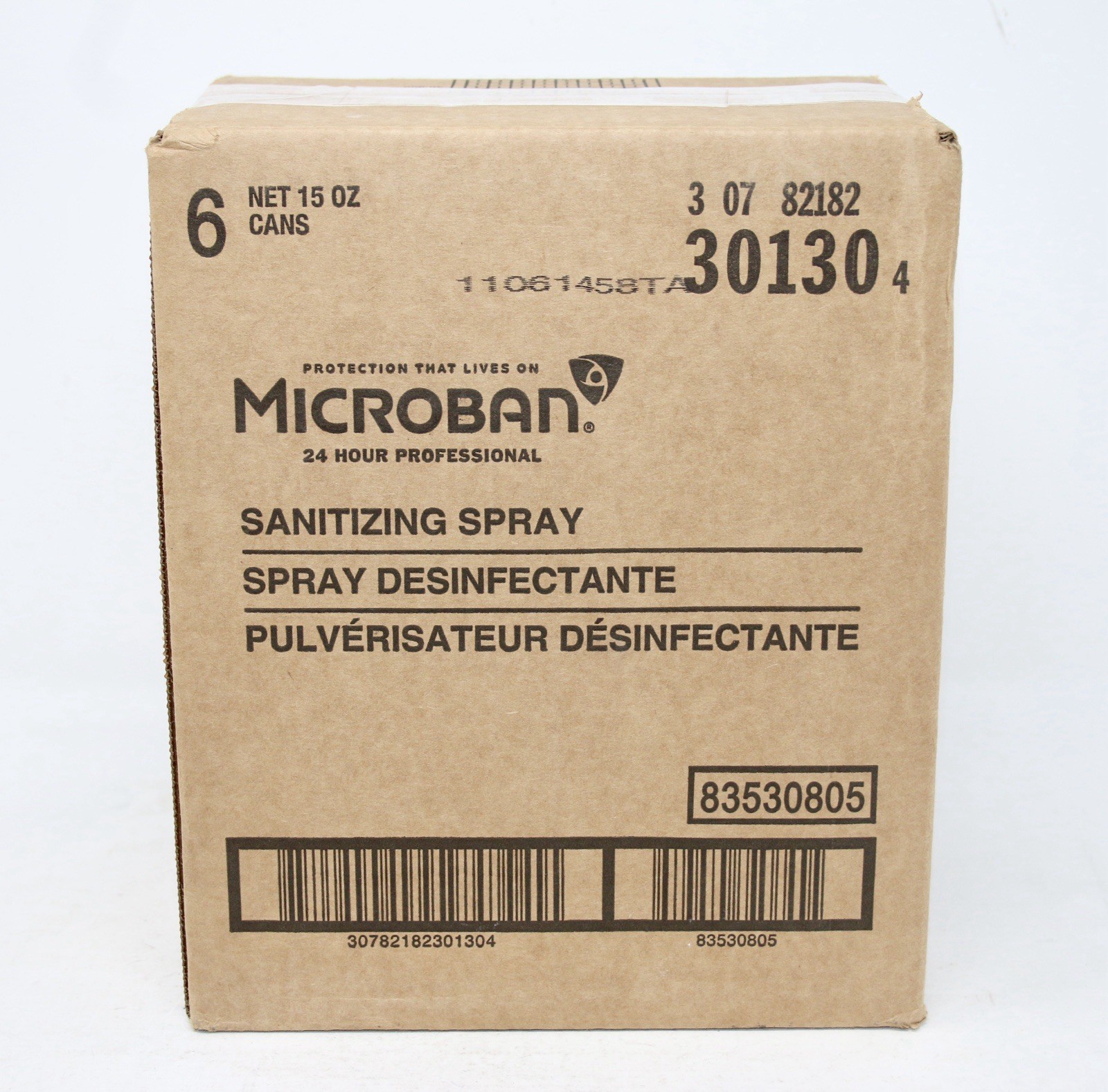 Microban 24 Hr Sanitizing Spray Disinfectant Citrus Scent 15oz 6-Pack Free Ship!