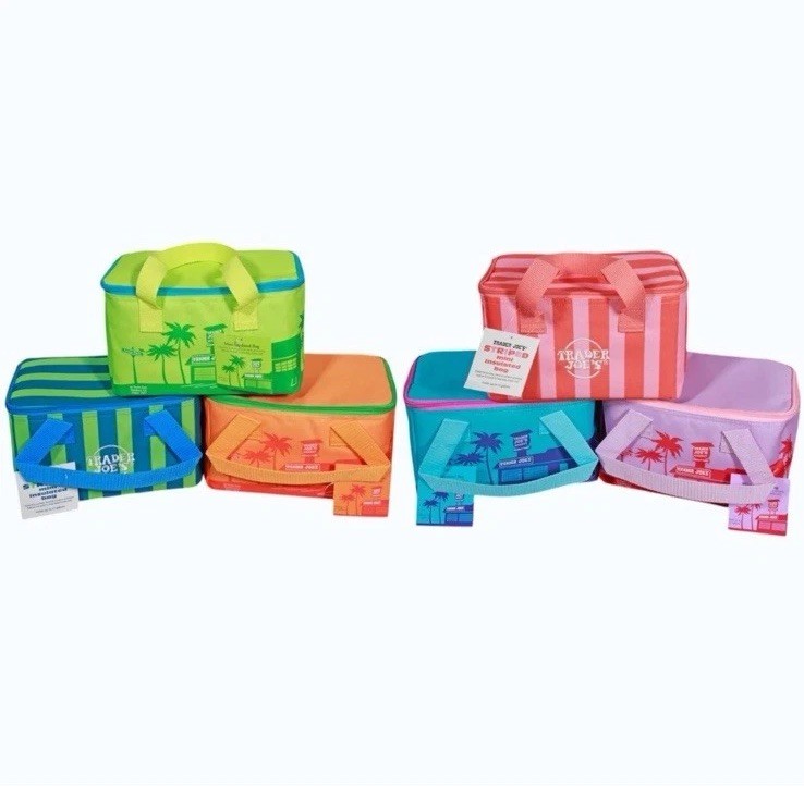 Trader Joes 2026 Mini Insulated Tote Summer Fun Lunch Bag Sold Separately