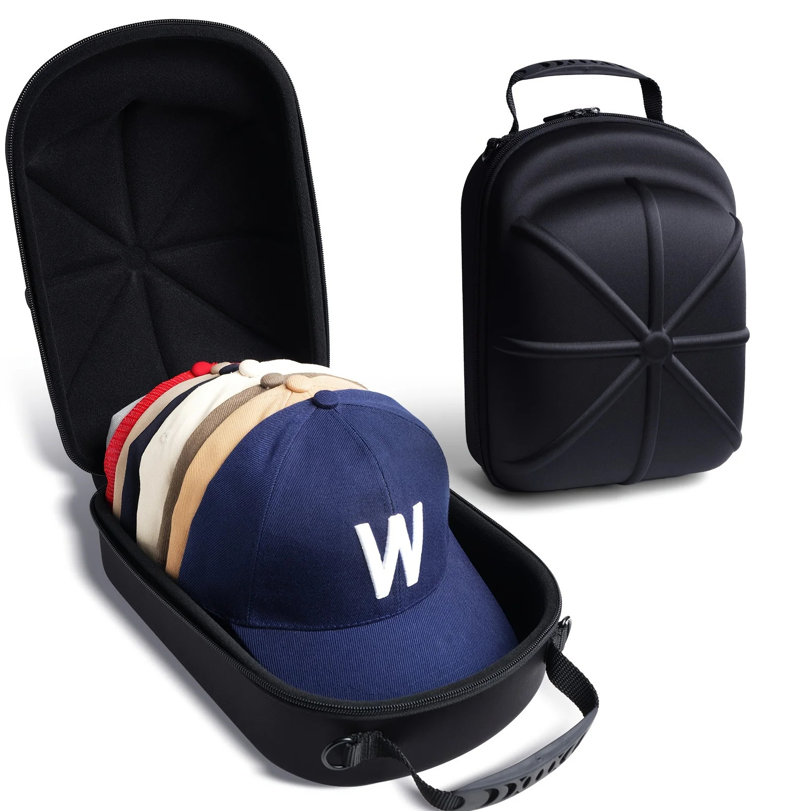 1pc Baseball Hat Travel Bag – EVA Hard Shell Cap Carrier & Organizer