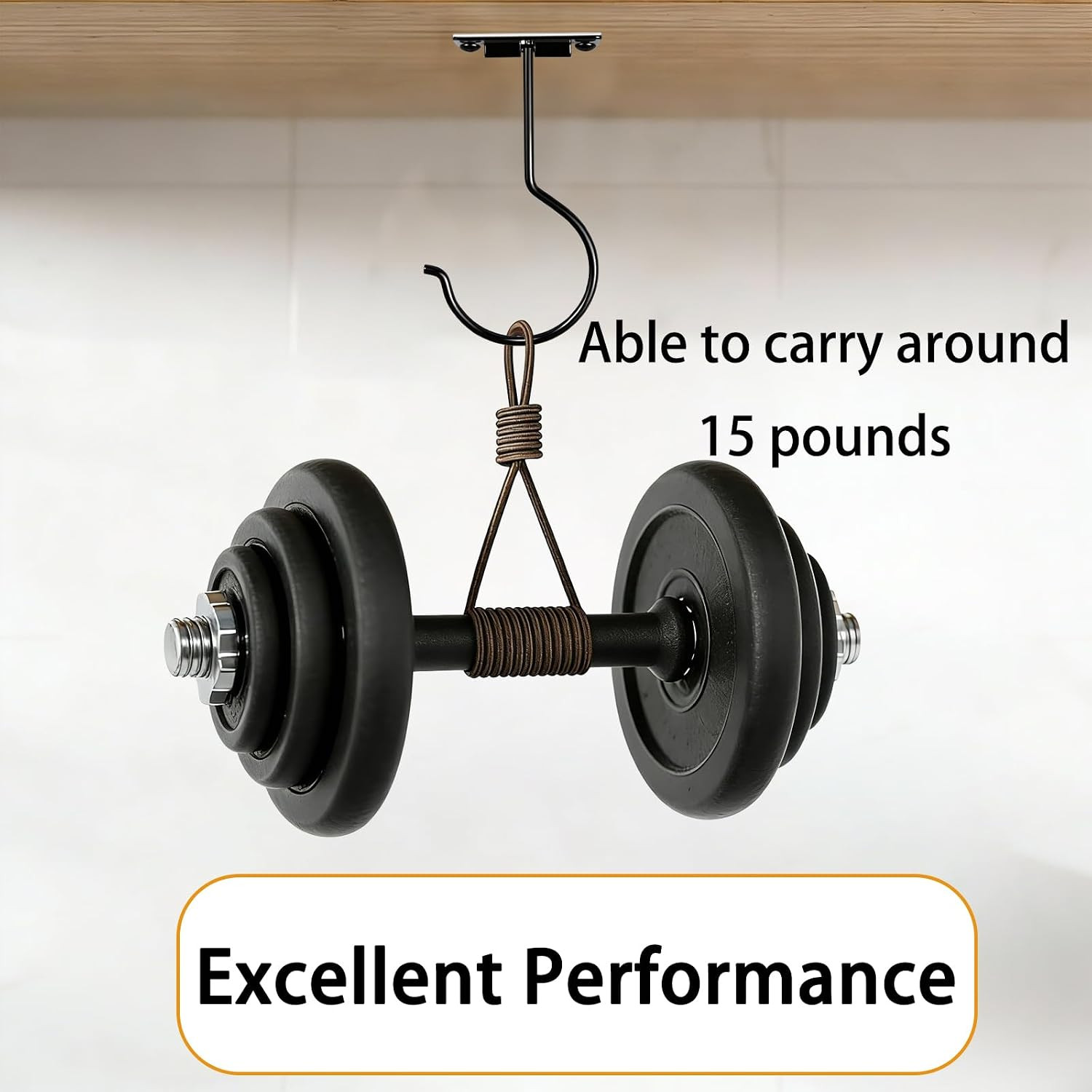 Self Adhesive Banana Hook under Cabinet, Foldable Magnetic Banana Hanger, 5.5 In
