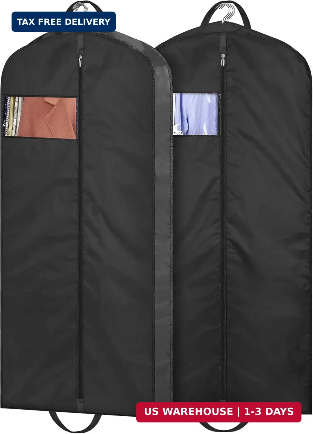 43″ Mens Garment Bags for Travel Waterproof Suit Bags for Closet Storage for Shi