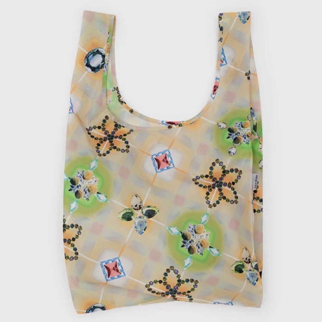 NEW! Baggu x Julia Heuer STANDARD BAG in “Raisa” Recycled Nylon SOLD OUT + RARE!
