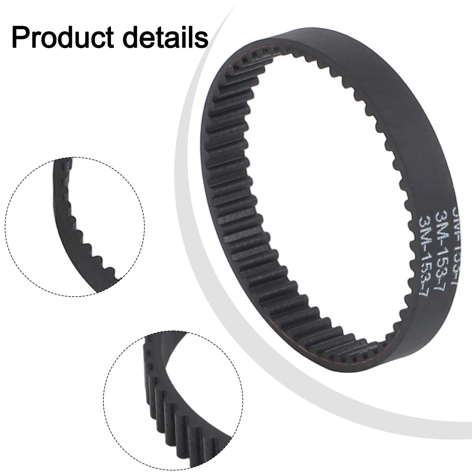 Short Belt 153-3GT-7 Accessories For Shark HZ2002 HZ2000 LA502 LA500 LA455