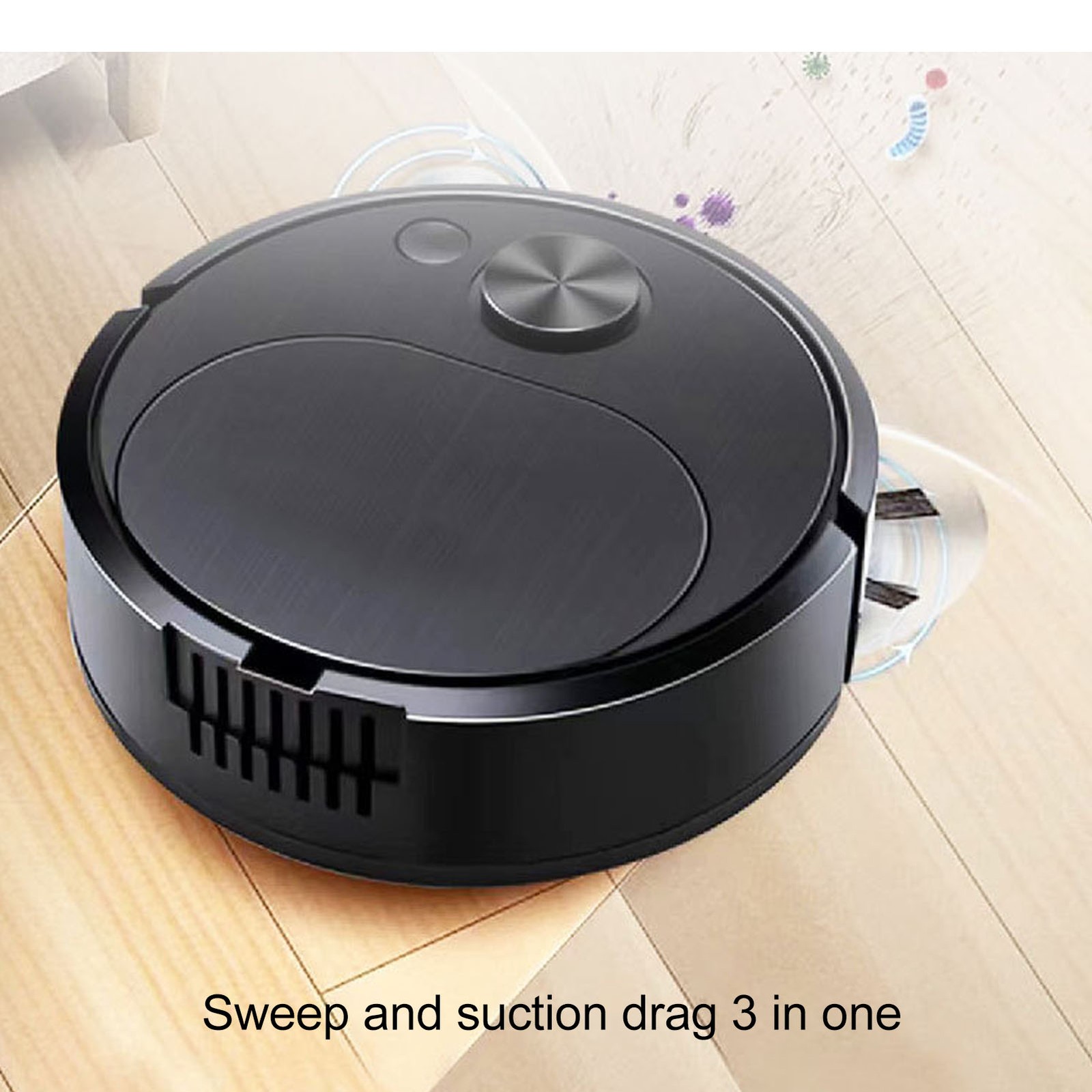 Robot Vacuum Automatic Vacuum Cleaner Low Noise Rechargeable 3 In 1 Intelligent