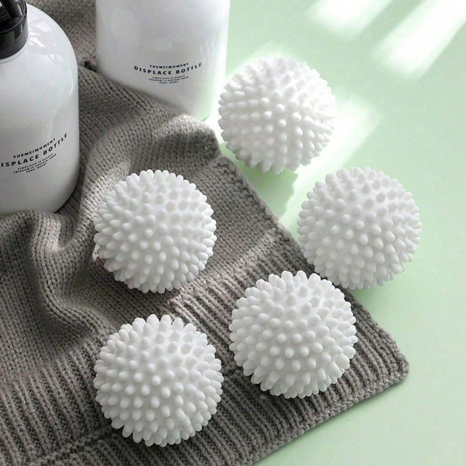 3P Reusable Laundry Dryer Ball For Fabric Softener Per Hair Remover Lint Catcher
