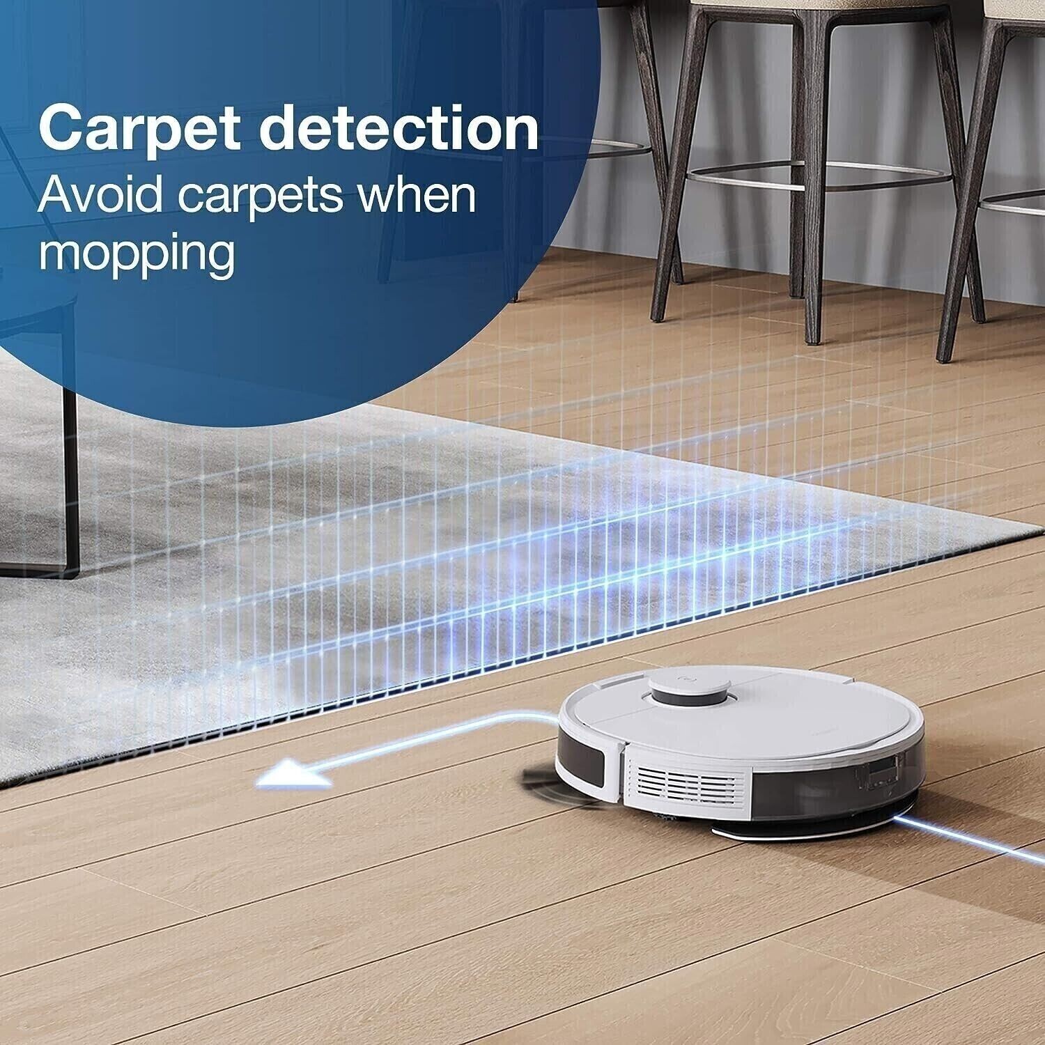 Refurbished ECOVACS Deebot N8 Vacuum Mop Robot with Auto-Empty Station *White