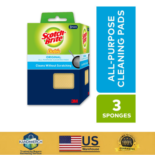 Scotch Brite Dobie All-Purpose Polyurethane Cleaning pad 3 Pack