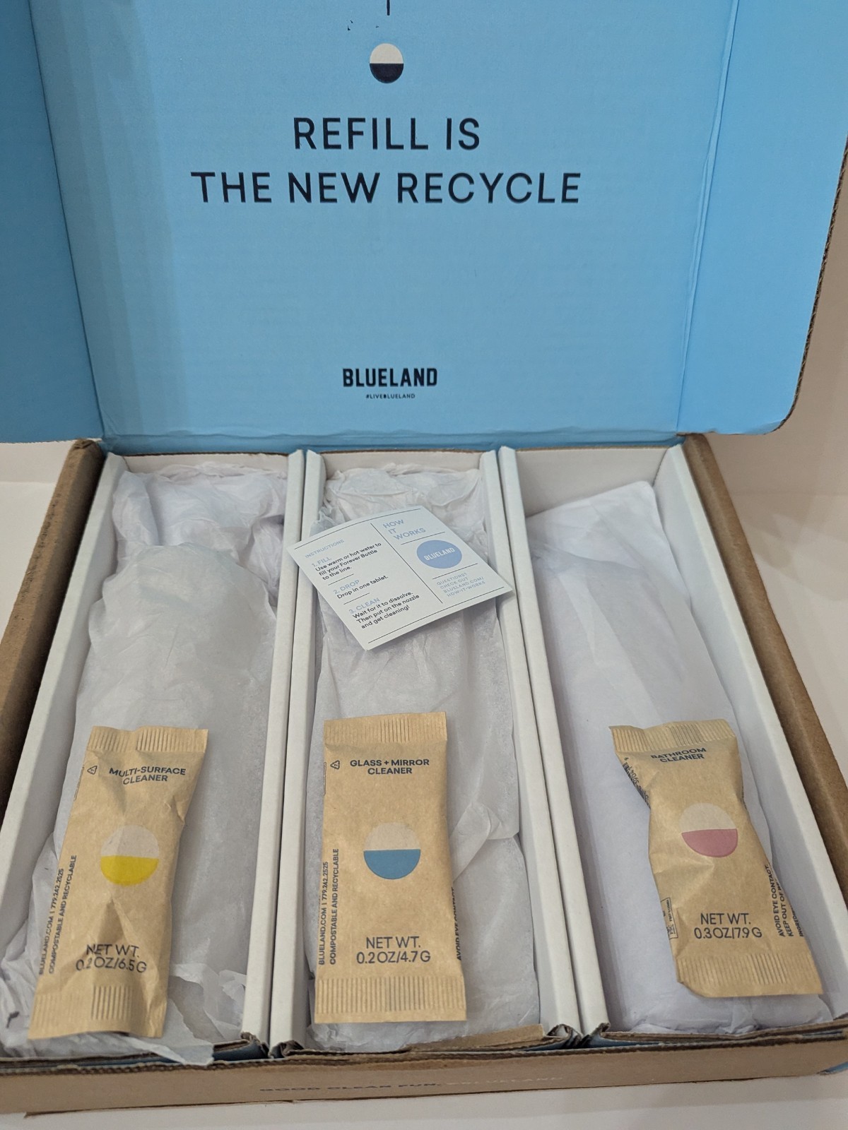 Blueland Cleaning Forever Spray Bottles + Cleaning Tablets Kit Refillable