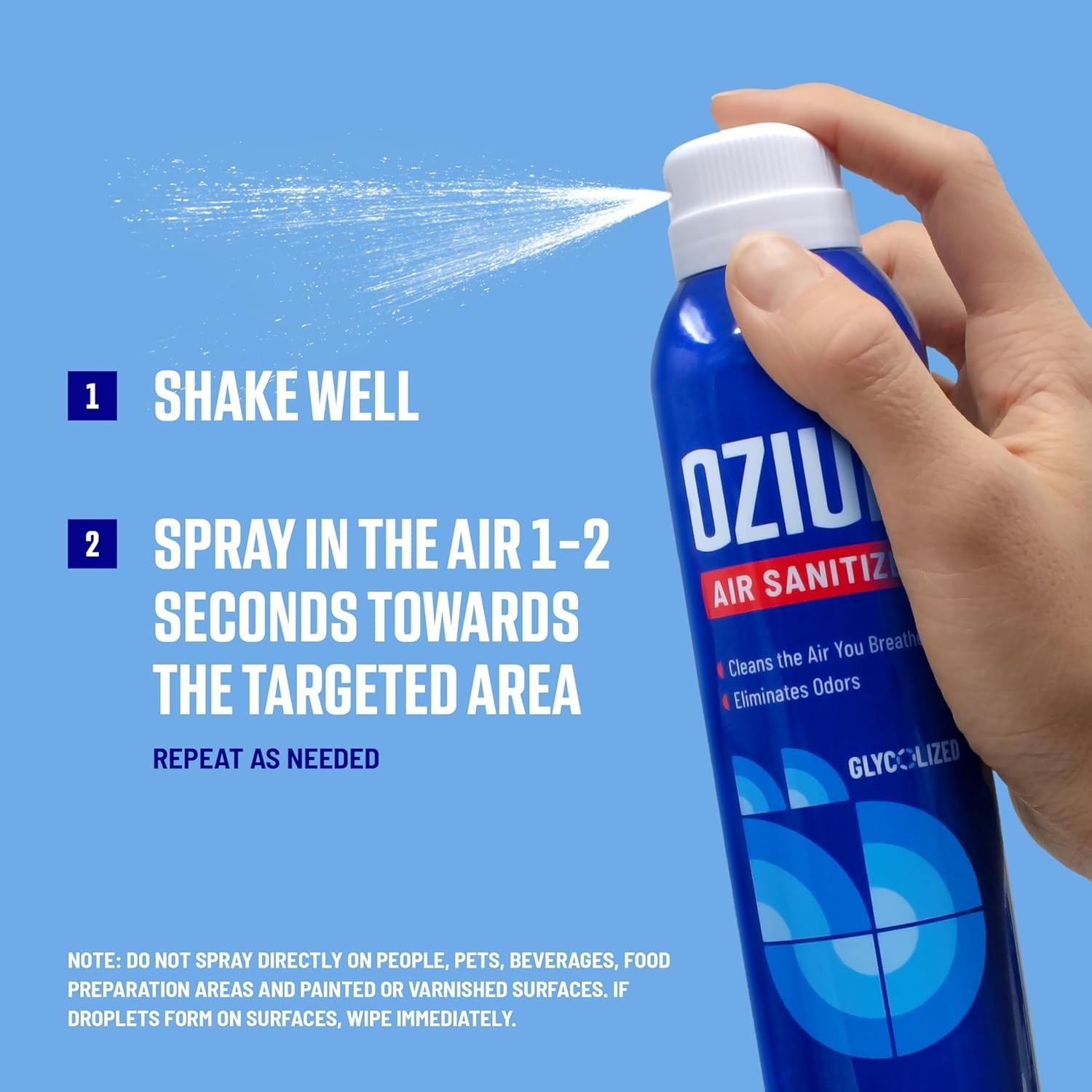 Ozium 8 Oz Air Sanitizer & Odor Eliminator for Homes Cars Offices Pack of 2