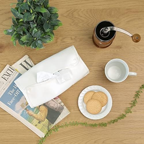 Fujiboeki Tissue Case Cover 27.5cm W x 11cm D x 6.5cm H White Fits Regular F/S