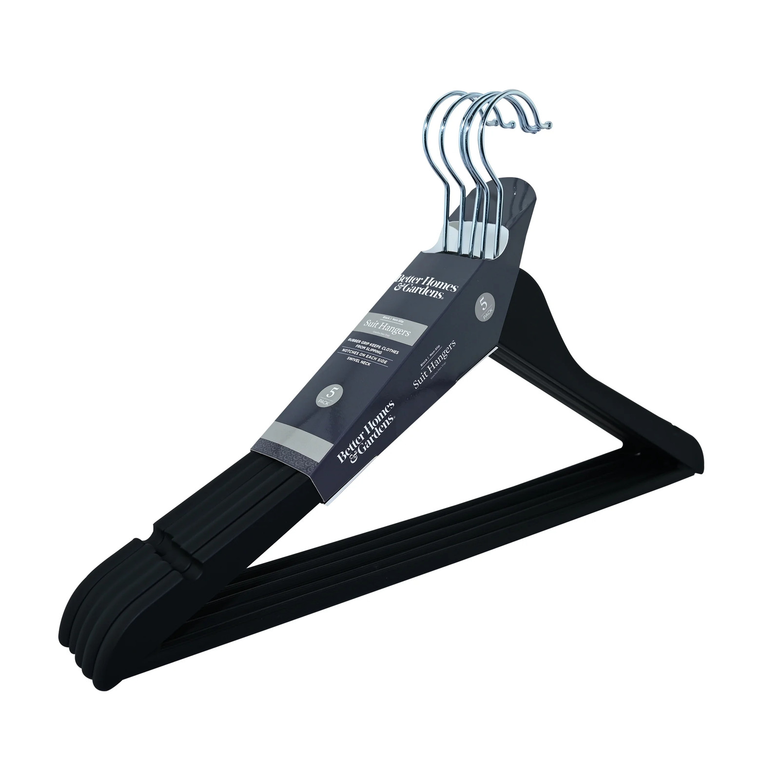 Better Homes & Garden Non-Slip Adult Hangers for Any Clothing Type, Rubber, Rich